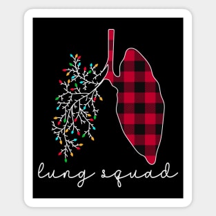 Lung Squad Pulmonology Nurse Respiratory Therapist Christmas Magnet